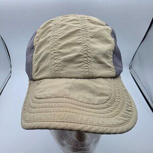 REI 5 Panel Hat Tan Outdoor Cap Adjustable Lightweight Hiking Running Camping